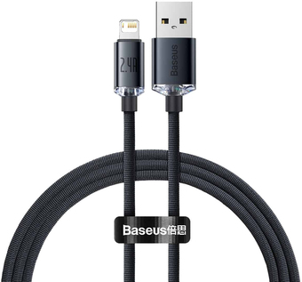 Кабель Baseus CAJY000101 USB Type-A - Lightning (2 м, черный)