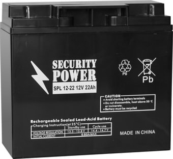 Аккумулятор для ИБП Security Power SPL 12-22 (12В/22 А·ч)