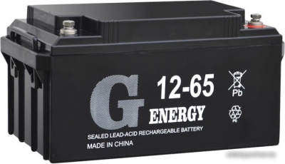 Аккумулятор для ИБП G-Energy 12-65 (12В/65 А·ч)
