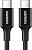 Кабель Ugreen US300 80371 USB Type-C - USB Type-C (1 м, черный)