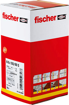 Дюбель-гвоздь Fischer N 8 x 100/60 S 50357 (50 шт)