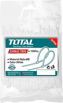 Стяжка для кабеля Total THTCT2001 (100 шт)