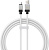 Кабель Baseus CoolPlay Series Fast Charging Cable 100W USB Type-A - USB Type-C (1 м, белый)