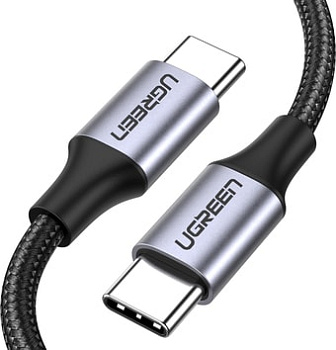 Кабель Ugreen US261 50152 USB Type-C - USB Type-C (2 м, черный)