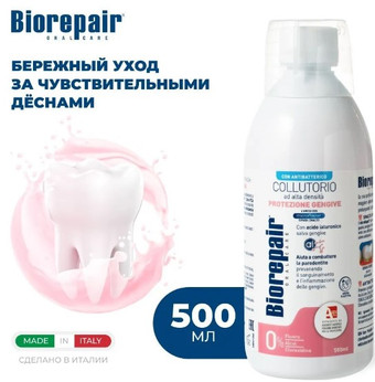 Ополаскиватель для полости рта Biorepair Mouthwash Gum Protection 500 мл
