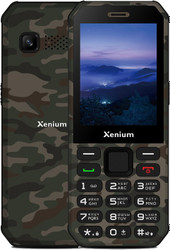 Кнопочный телефон Xenium X300 (зеленый камуфляж)