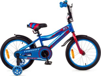 Детский велосипед Favorit Biker BIK-16BR (синий/красный)