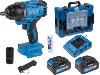 Гайковерт Bull SC 1807 1329723 (с 2-мя АКБ, кейс)