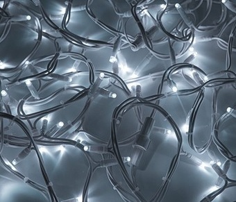 Новогодняя гирлянда ULED ULED-SL-100-24V-(W-F-W/W)