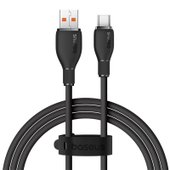 Кабель Baseus Pudding Series USB Type-A - USB Type-C (1.2 м, черный)
