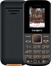 Кнопочный телефон TeXet TM-202 (черный)