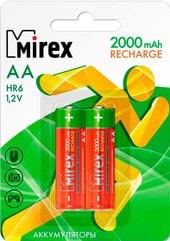 Аккумуляторы Mirex AA 2000mAh 2 шт HR6-20-E2