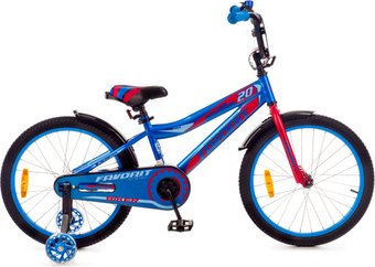 Детский велосипед Favorit Biker 20 BIK-20BR (синий/красный)