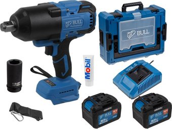 Гайковерт Bull SC 1810 1329727 (с 2-мя АКБ, кейс)