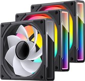 Набор вентиляторов Jonsbo ZK-120 Reversed (черный, 3 шт.)