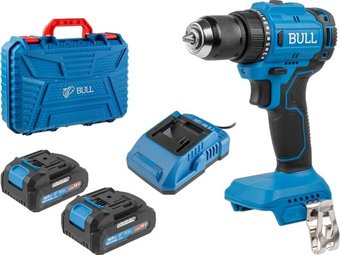 Дрель-шуруповерт Bull SR 1803 1329602 (с 2-мя АКБ, кейс)