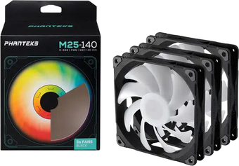 Набор вентиляторов Phanteks M25-140 D-RGB PH-F140M25_DRGB_PWM_BK01_3P