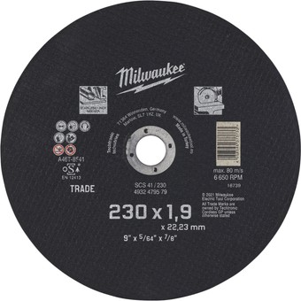 Отрезной диск Milwaukee SCS 41 4932479579