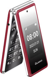 Кнопочный телефон Olmio F50 (красный)