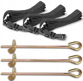 Аксессуары и комплектующие для батутов Atlas Sport Набор креплений к земле для батута (3 шт)