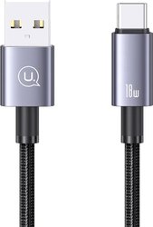 Кабель Usams US-SJ663 USB Type-A - USB Type-C (1.2 м, черный)