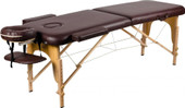 Массажный стол Atlas Sport складной 2-с деревянный 70 см (темно-коричневый)