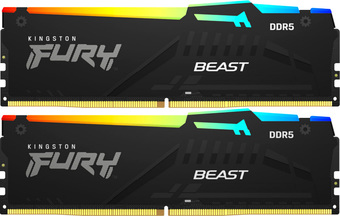 Оперативная память Kingston FURY Beast RGB 2x16ГБ DDR5 6000 МГц KF560C30BBAK2-32