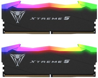 Оперативная память Patriot Viper Xtreme 5 RGB 2x16ГБ DDR5 7600МГц PVXR532G76C36K