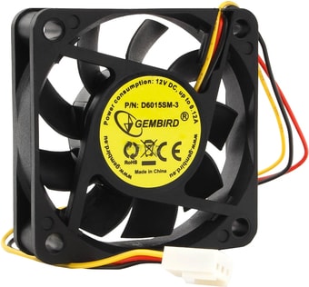 Вентилятор для корпуса Gembird D6015SM-3