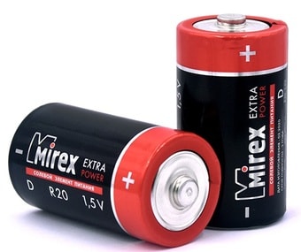 Батарейка Mirex Extra Power D 2 шт 23702-ER20-S2