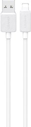 Кабель Usams US-SJ689 USB Type-A - Lightning (1 м, белый)