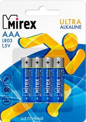 Батарейки Mirex Ultra Alkaline AAA 4 шт LR03-E4