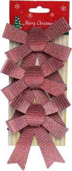 Елочная игрушка Серпантин Благородство 3 шт (бордовый) 185-0316