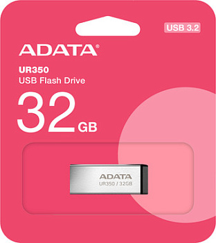 USB Flash ADATA UR350 32GB UR350-32G-RSR/BK (серебристый/черный)