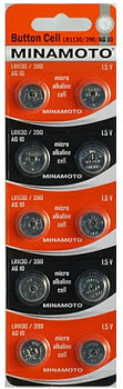 Батарейки Minamoto LR1130/390/AG10 10BP