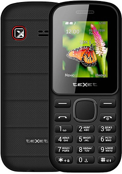 Мобильный телефон TeXet TM-130 (черный/красный)