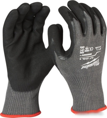 Нитриловые перчатки Milwaukee Cut level 5/E 10/XL 4932471426