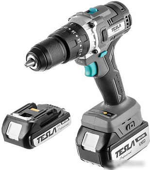 Дрель-шуруповерт Tesla TCD18HD 840374 (с 2-мя АКБ, кейс)