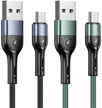 Кабель Usams U55 MicroUSB US-SJ450 (черный)