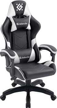 Игровое (геймерское) кресло Defender Companion (черный/белый)