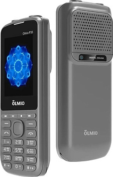 Кнопочный телефон Olmio P33 (серый)