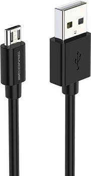 Кабель Atomic HQ-Base 30.240 USB Type-A - microUSB (1 м, черный)