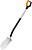 Лопата штыковая остроконечная Fiskars Xact 1066729