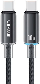 Кабель Usams US-SJ660 USB Type-C - USB Type-C (1.2 м, черный)