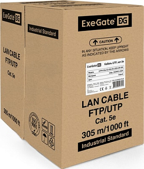 Кабель ExeGate UTP4-C5e-CU-S25-IN -LSZH-GR-305 UTP