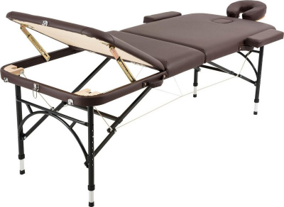 Массажный стол Atlas Sport складной Strong 70 см 3-с алюминиевый (коричневый)